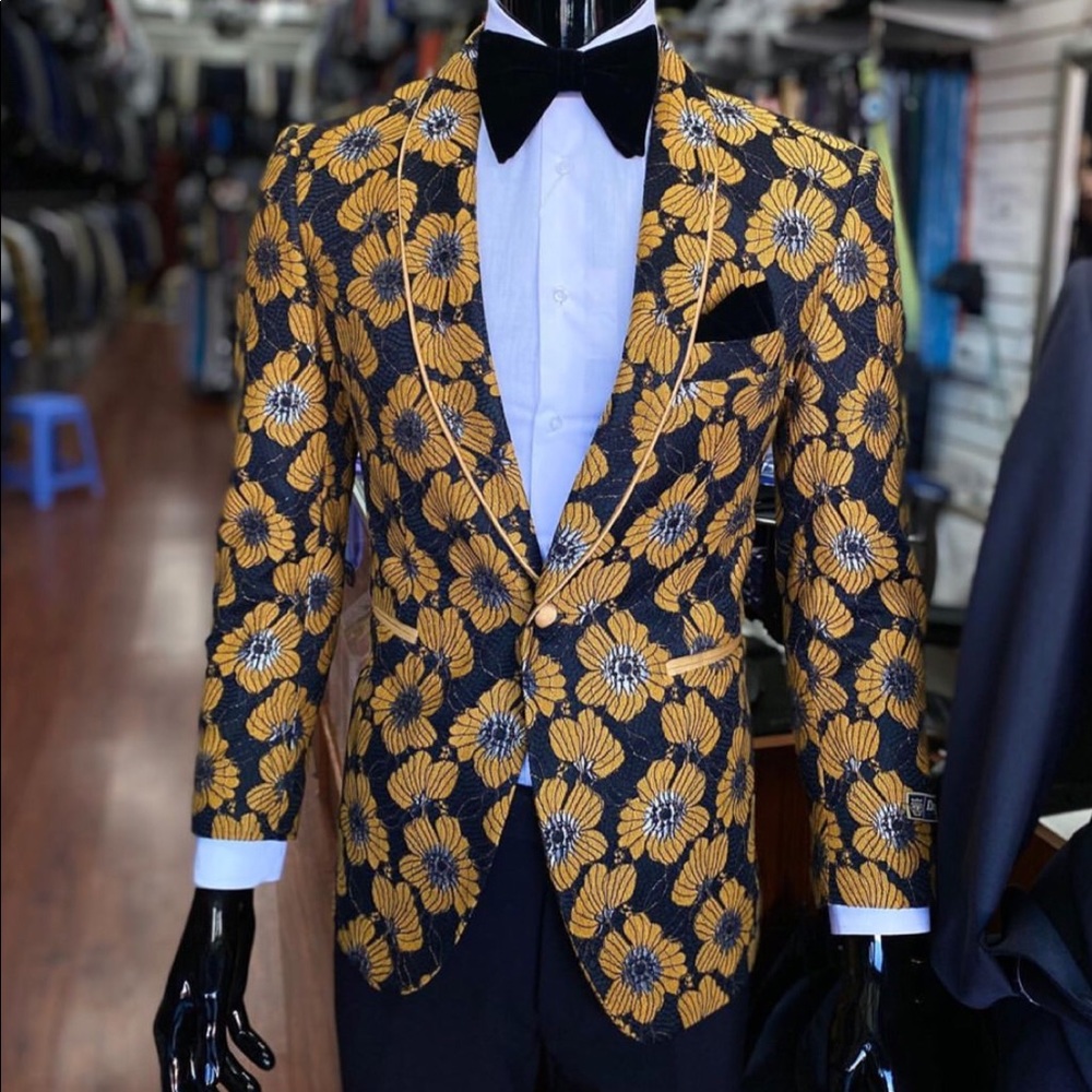Men’s Premium Slim Fit Floral Blazer